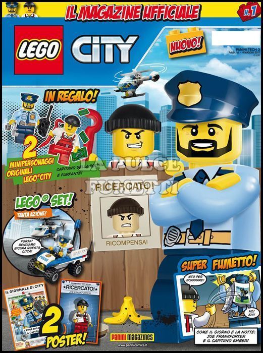 PANINI TECH #     3 - LEGO CITY 1 + 2 MINIPERSONAGGI LEGO CITY